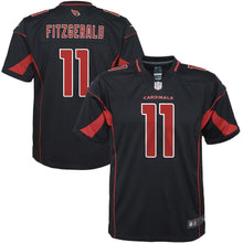 Load image into Gallery viewer, Larry Fitzgerald Arizona Cardinals Youth Color Rush Game Jersey - Black 2018/2019