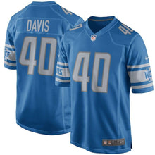 Load image into Gallery viewer, Jarrad Davis Detroit Lions Game Jersey - Blue