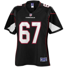 Load image into Gallery viewer, Justin Pugh Arizona Cardinals Pro Line Women's Player Jersey – Black 2018/2019