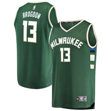 Load image into Gallery viewer, Malcolm Brogdon Milwaukee Bucks Branded Fast Break Road Player Jersey Green - Icon Edition