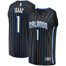 Load image into Gallery viewer, Jonathan Isaac Orlando Magic Branded Fast Break Player Jersey - Statement Edition - Black