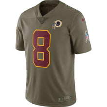 Load image into Gallery viewer, Kirk Cousins Washington Redskins Salute to Service Limited Jersey - Olive 2018/2019
