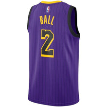 Load image into Gallery viewer, Lonzo Ball Los Angeles Lakers Youth Jersey – City Edition – Purple 2018/2019