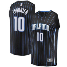 Load image into Gallery viewer, Evan Fournier Orlando Magic Branded Fast Break Jersey Black - Statement Edition