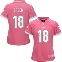 Load image into Gallery viewer, Girls Youth Cincinnati Bengals AJ Green Pink Bubble Gum Jersey