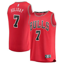 Load image into Gallery viewer, Justin Holiday Chicago Bulls Branded Youth Fast Break Player Jersey - Icon Edition - Red 2018/2019