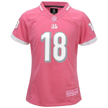Load image into Gallery viewer, Girls Youth Cincinnati Bengals AJ Green Pink Bubble Gum Jersey
