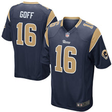 Load image into Gallery viewer, Jared Goff Los Angeles Rams Game Player Jersey