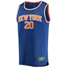 Load image into Gallery viewer, Kevin Knox New York Knicks Branded Fast Break Jersey - Icon Edition - Blue