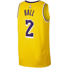 Load image into Gallery viewer, Lonzo Ball Los Angeles Lakers Gold Swingman Jersey 2018 - 2019