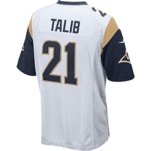 Load image into Gallery viewer, Los Angeles Rams Aqib Talib White Jersey 2018 - 2019
