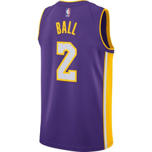 Load image into Gallery viewer, Lonzo Ball Los Angeles Lakers Purple Swingman Jersey 2018 - 2019