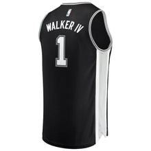 Load image into Gallery viewer, Lonnie Walker San Antonio Spurs Branded Fast Break Jersey - Icon Edition - Black
