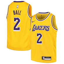Load image into Gallery viewer, Lonzo Ball Los Angeles Lakers Youth Jersey Gold – Icon Edition 2018/2019