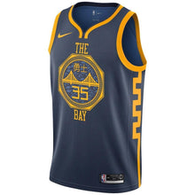 Load image into Gallery viewer, Kevin Durant Golden State Warriors Youth Jersey – City Edition – Navy 2018/2019