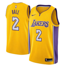 Load image into Gallery viewer, Lonzo Ball Los Angeles Lakers Yellow Swingman Jersey 2018 - 2019