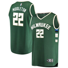 Load image into Gallery viewer, Khris Middleton Milwaukee Bucks Green Swingman Jersey 2018 - 2019
