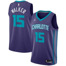 Load image into Gallery viewer, Kemba Walker Charlotte Hornets Jordan Purple Swingman Jersey 2018 - 2019