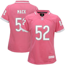Load image into Gallery viewer, Girls Youth Chicago Bears Khalil Mack Pink Bubble Gum Game Jersey