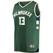 Load image into Gallery viewer, Malcolm Brogdon Milwaukee Bucks Branded Fast Break Road Player Jersey Green - Icon Edition