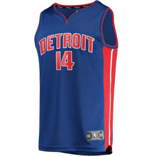 Load image into Gallery viewer, Ish Smith Detroit Pistons Branded Fast Break Player Jersey - Icon Edition – Blue
