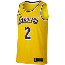 Load image into Gallery viewer, Lonzo Ball Los Angeles Lakers Gold Swingman Jersey 2018 - 2019