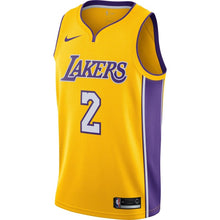 Load image into Gallery viewer, Lonzo Ball Los Angeles Lakers Yellow Swingman Jersey 2018 - 2019