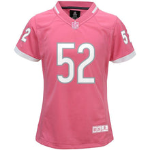Load image into Gallery viewer, Girls Youth Chicago Bears Khalil Mack Pink Bubble Gum Game Jersey