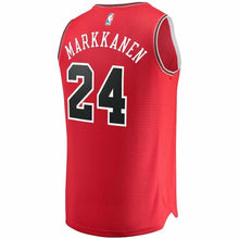 Load image into Gallery viewer, Lauri Markkanen Chicago Bulls Branded Youth Fast Break Jersey Red - Icon Edition 2018/2019