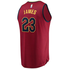 Load image into Gallery viewer, LeBron James Cleveland Cavaliers Branded Youth Fast Break Jersey Maroon - Icon Edition 2018/2019