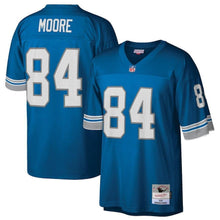 Load image into Gallery viewer, Herman Moore Detroit Lions Mitchell &amp; Ness 1996 Retired Player Replica Jersey - Blue