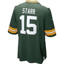 Load image into Gallery viewer, Green Bay Packers Bart Starr Retired Player Game Jersey - Green