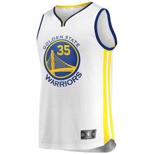 Load image into Gallery viewer, Kevin Durant Golden State Warriors Branded Youth Fast Break Jersey White - Association Edition 2018/2019