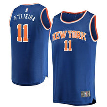 Load image into Gallery viewer, Frank Ntilikina New York Knicks Branded Youth Fast Break Jersey Royal - Icon Edition 2018/2019