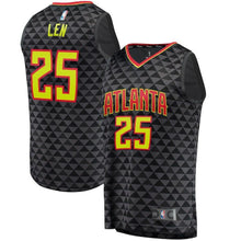 Load image into Gallery viewer, Alex Len Atlanta Hawks Branded Fast Break Jersey - Icon Edition - Black