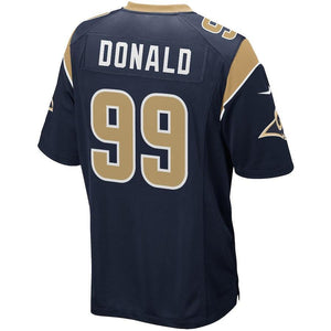 Aaron Donald Los Angeles Rams Youth Game Jersey - Navy 2018/2019