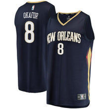 Load image into Gallery viewer, Jahlil Okafor New Orleans Pelicans Branded Fast Break Jersey - Icon Edition - Navy
