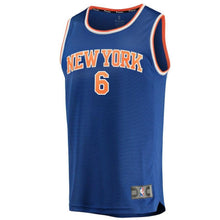 Load image into Gallery viewer, Kristaps Porzingis New York Knicks Branded Youth Fast Break Jersey Royal - Icon Edition 2018/2019