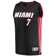 Load image into Gallery viewer, Goran Dragic Miami Heat Branded Youth Fast Break Jersey Black - Icon Edition 2018/2019