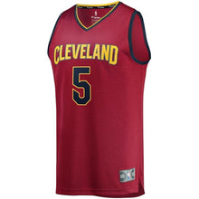 Load image into Gallery viewer, JR Smith Cleveland Cavaliers Branded Youth Fast Break Road Jersey Wine - Icon Edition 2018/2019