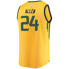 Load image into Gallery viewer, Grayson Allen Utah Jazz Branded Youth Fast Break Jersey - Statement Edition – Gold 2018/2019