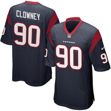 Load image into Gallery viewer, Jadeveon Clowney Houston Texans Game Jersey - Navy Blue