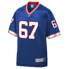 Load image into Gallery viewer, Kent Hull Buffalo Bills Pro Line Retired Player Jersey - Royal 2018/2019