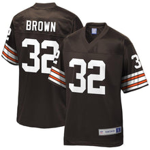 Load image into Gallery viewer, Jim Brown Cleveland Browns Pro Line Retired Player Jersey - Brown 2018/2019