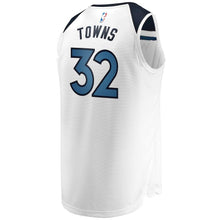 Load image into Gallery viewer, Karl-Anthony Towns Minnesota Timberwolves Branded Youth Fast Break Jersey White - Association Edition 2018/2019