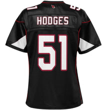 Load image into Gallery viewer, Gerald Hodges Arizona Cardinals Pro Line Women's Player Jersey – Black 2018/2019