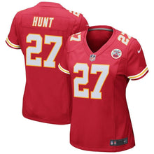 Load image into Gallery viewer, Kareem Hunt Kansas City Chiefs Women's Game Jersey - Red