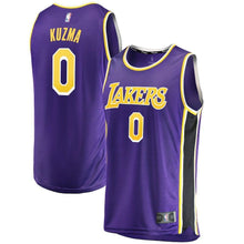 Load image into Gallery viewer, Kyle Kuzma Los Angeles Lakers Branded Youth Fast Break Jersey - Statement Edition – Purple 2018/2019