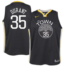 Load image into Gallery viewer, Kevin Durant Golden State Warriors Youth Jersey Black - Statement Edition 2018/2019