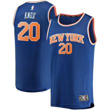 Load image into Gallery viewer, Kevin Knox New York Knicks Branded Fast Break Jersey - Icon Edition - Blue